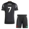 Conjunto (Camiseta+Pantalón Corto) Arsenal Saka 7 Segunda Equipación 2024-25 - Niño